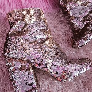 Sequin Ankle Boots